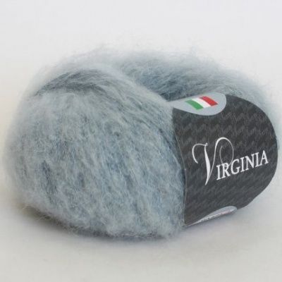 Пряжа SEAM VIRGINIA ( 19  серо-голубой) Состав: 30% мохер 40% акрил 30% нейлон; 25г/225м